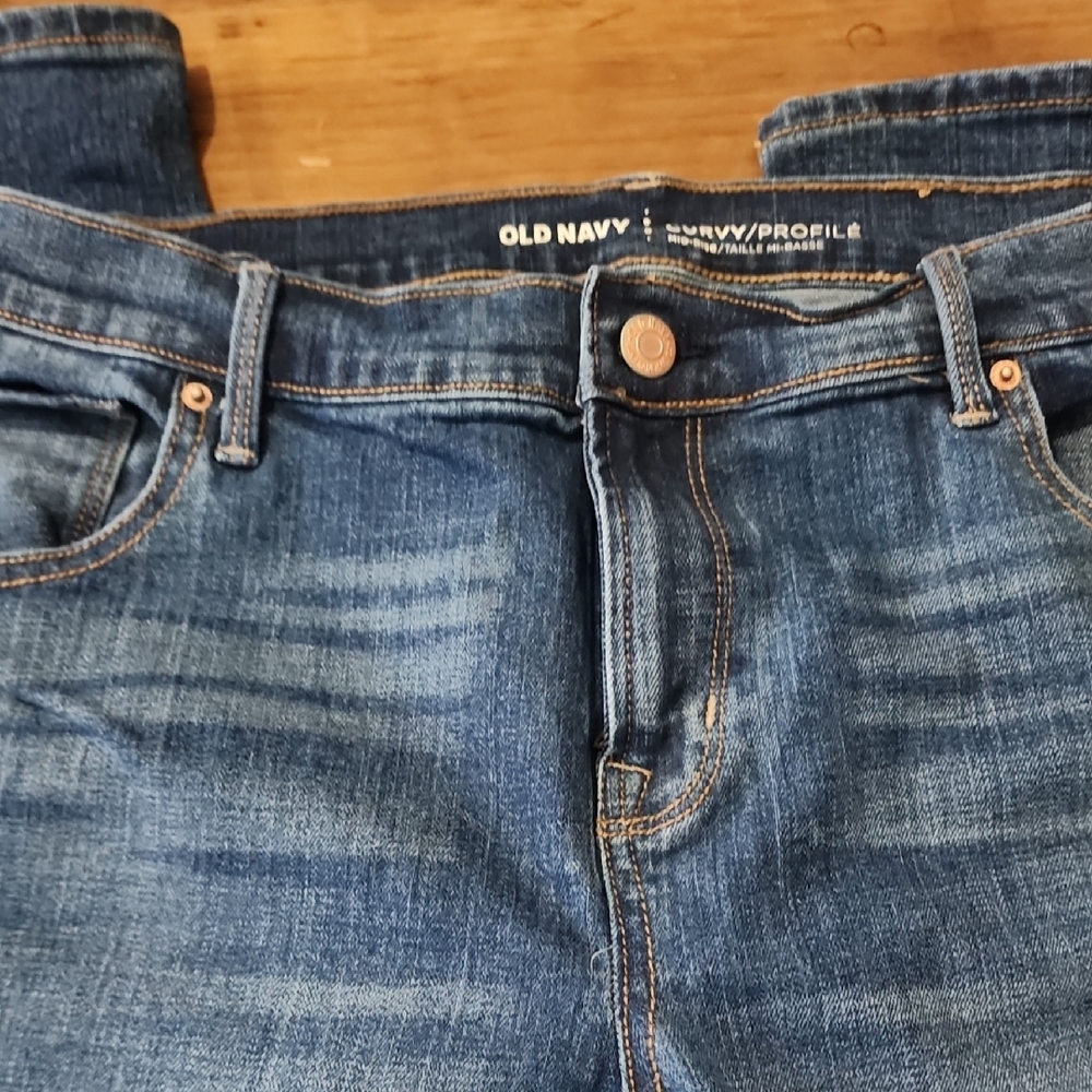 Old Navy Women's Straight Leg Jeans - Blue